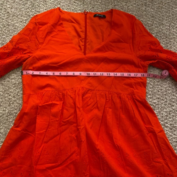 Red Eyelet Madewell Dress - Picture 9 of 10